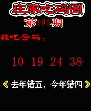 191期庄家吃码图[图]