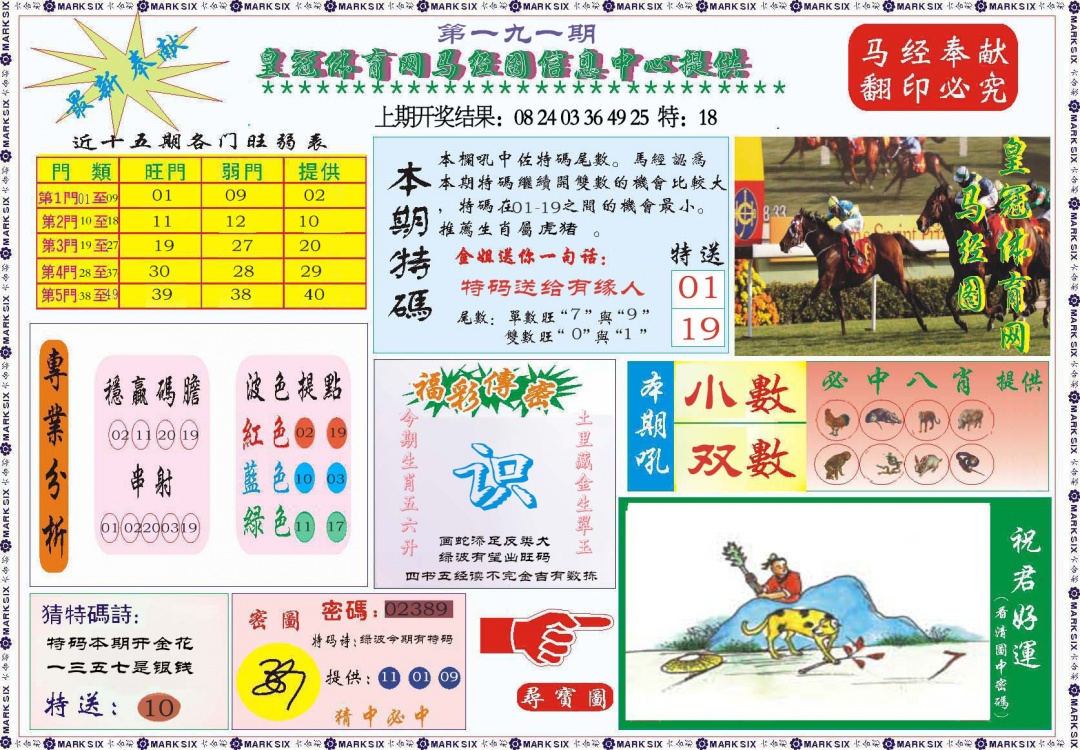 191期体育网马经图[图]