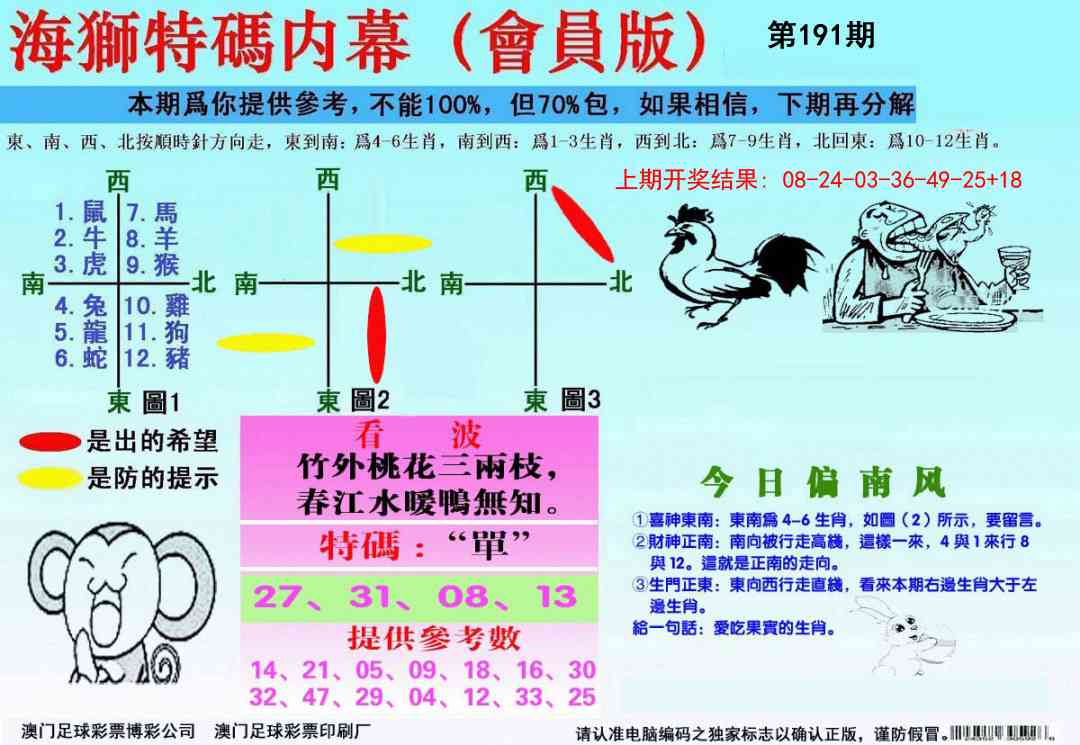 191期海狮特码会员报[图]