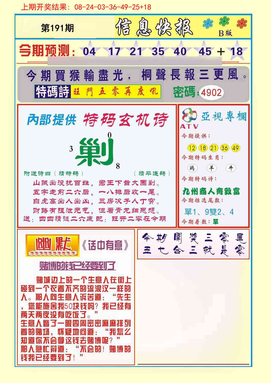 191期信息快报B[图]