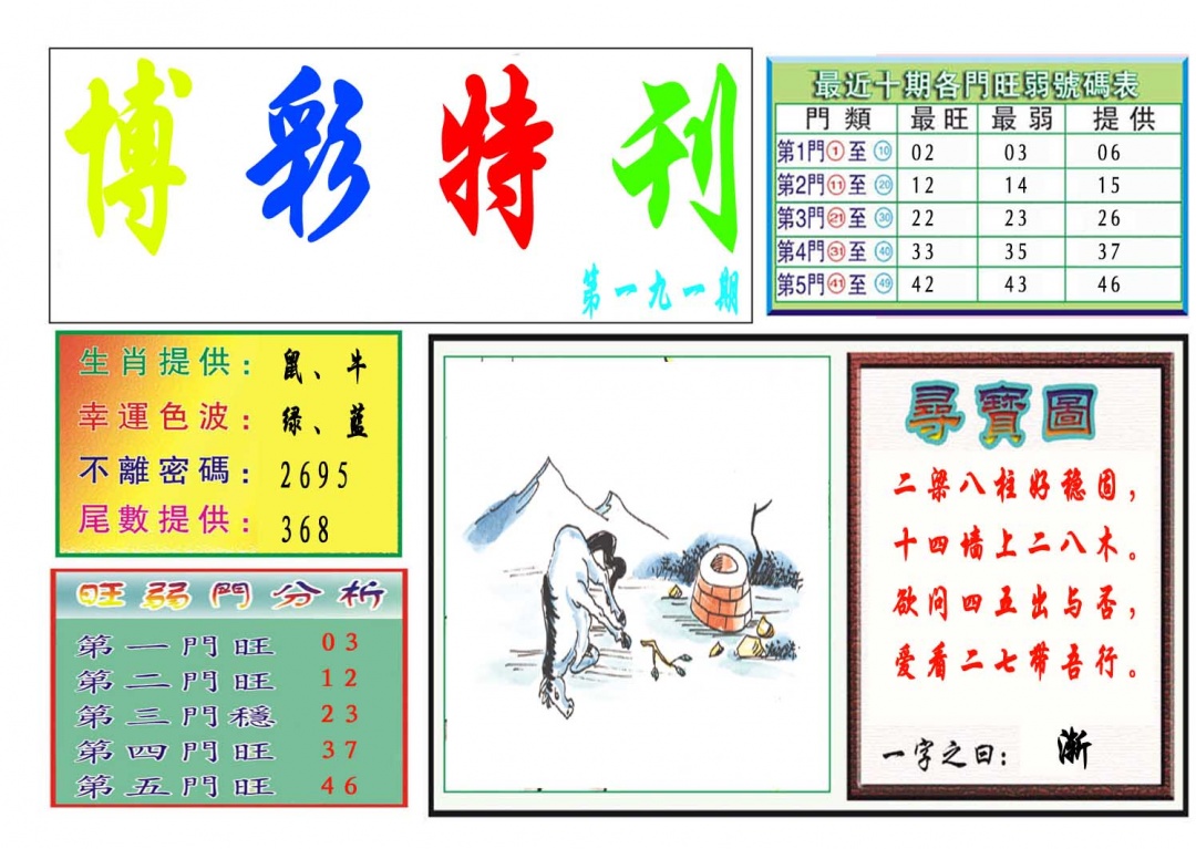 191期博彩特刊[图]
