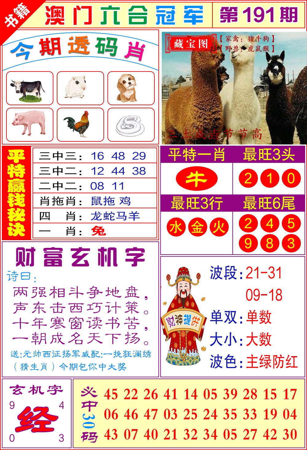 191期澳门六合冠军[图]