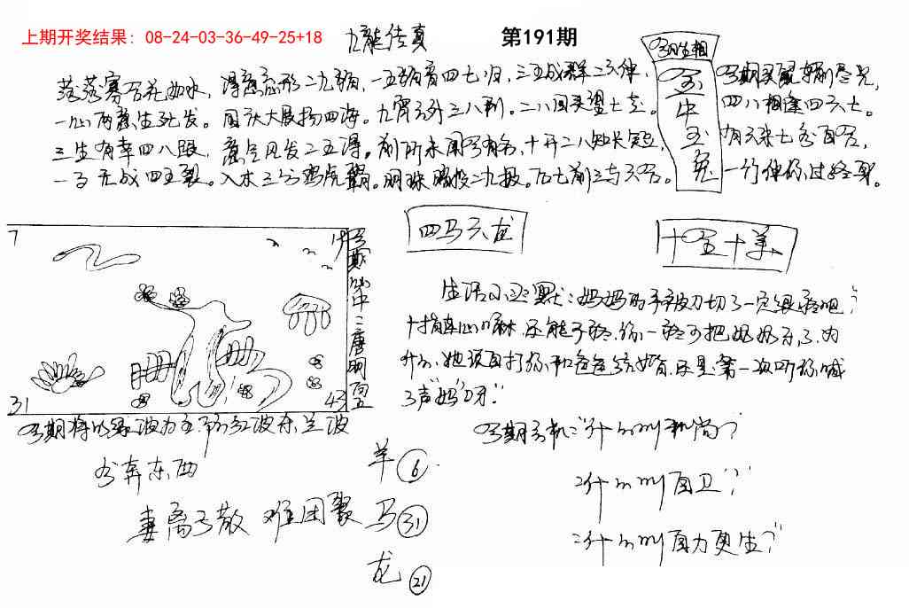 191期手写九龙内幕[图]
