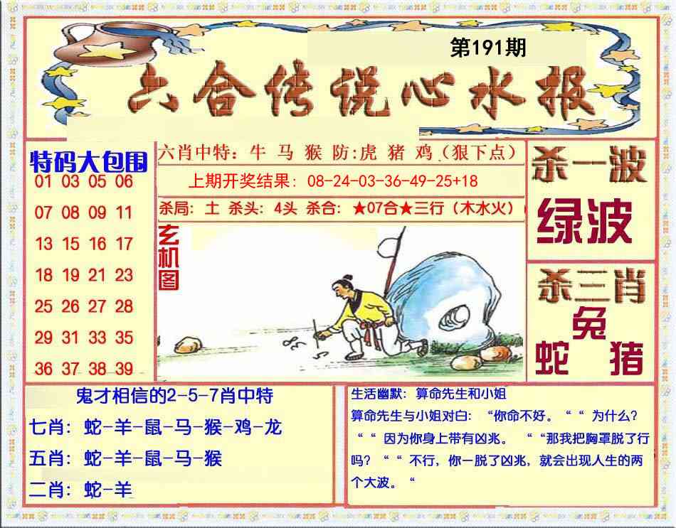 191期六合传说(心水版)[图]