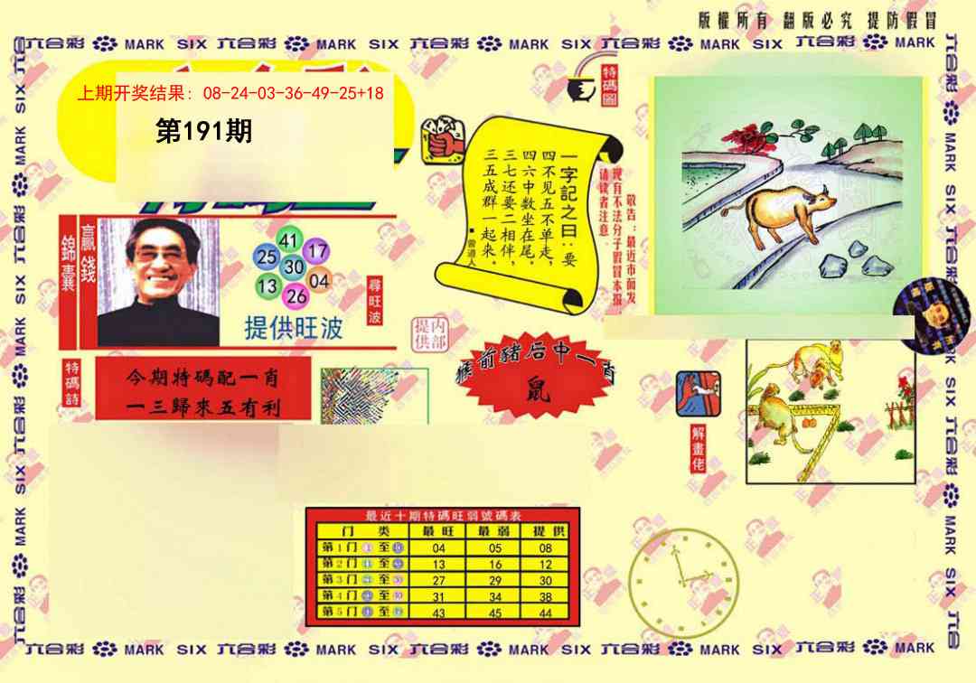 191期特码王(信封)[图]