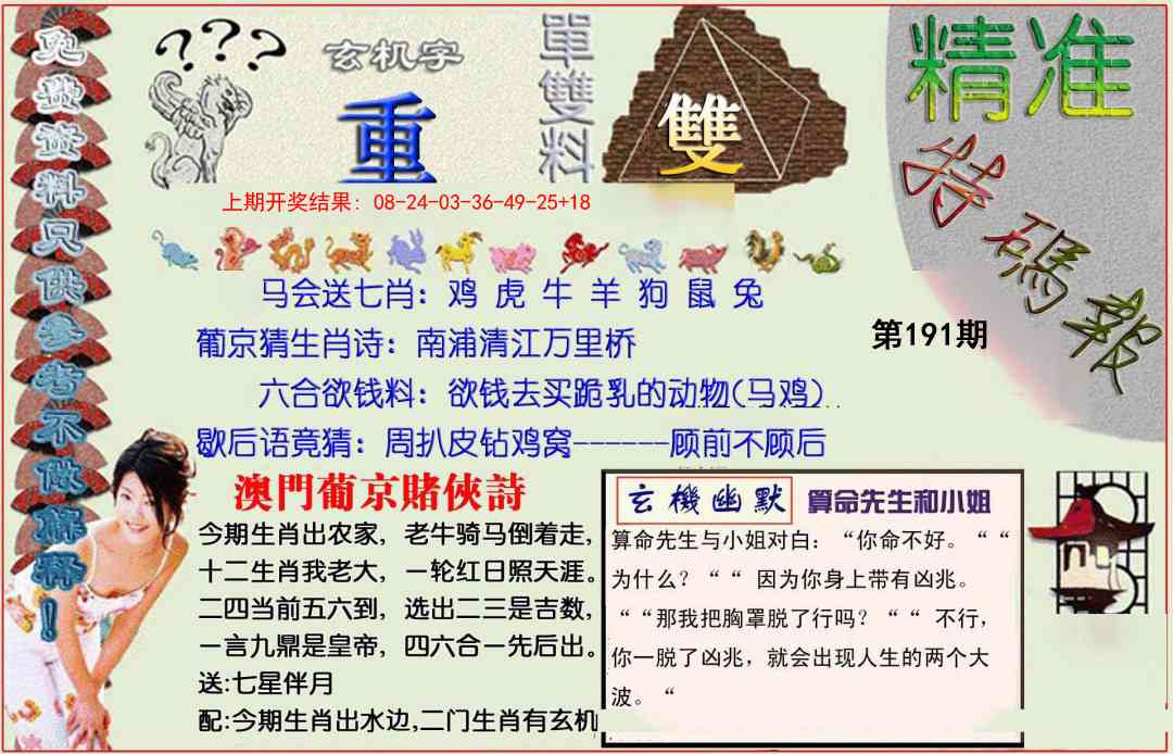 191期精准<特碼報>[图]