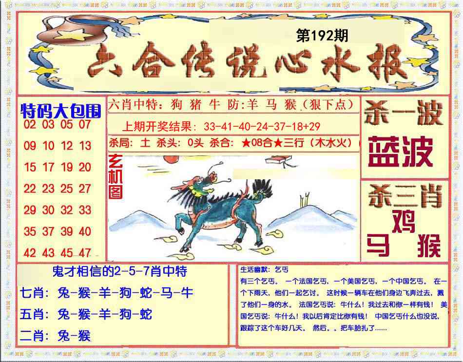 192期六合传说(心水版)[图]