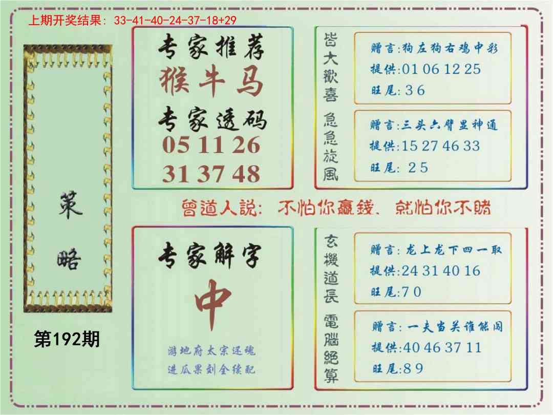 192期策略[图]