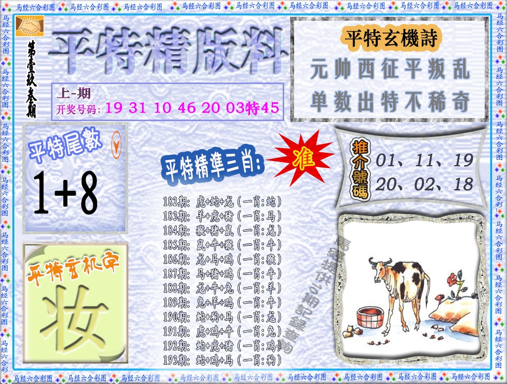 193期平特精版料[图]