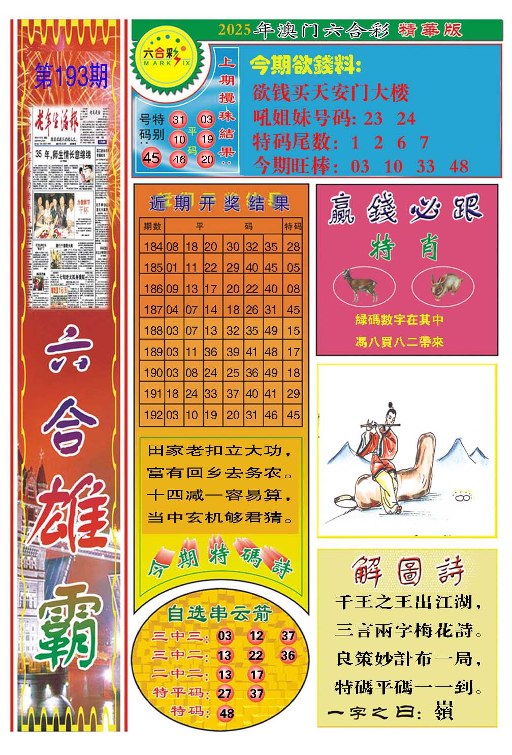 193期六合雄霸[图]