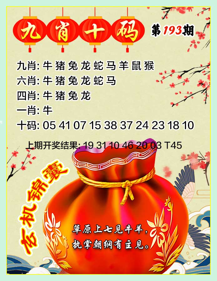 193期九肖十码[图]