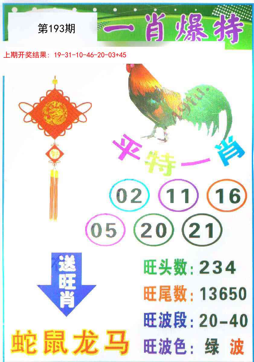 193期一肖爆特[图]