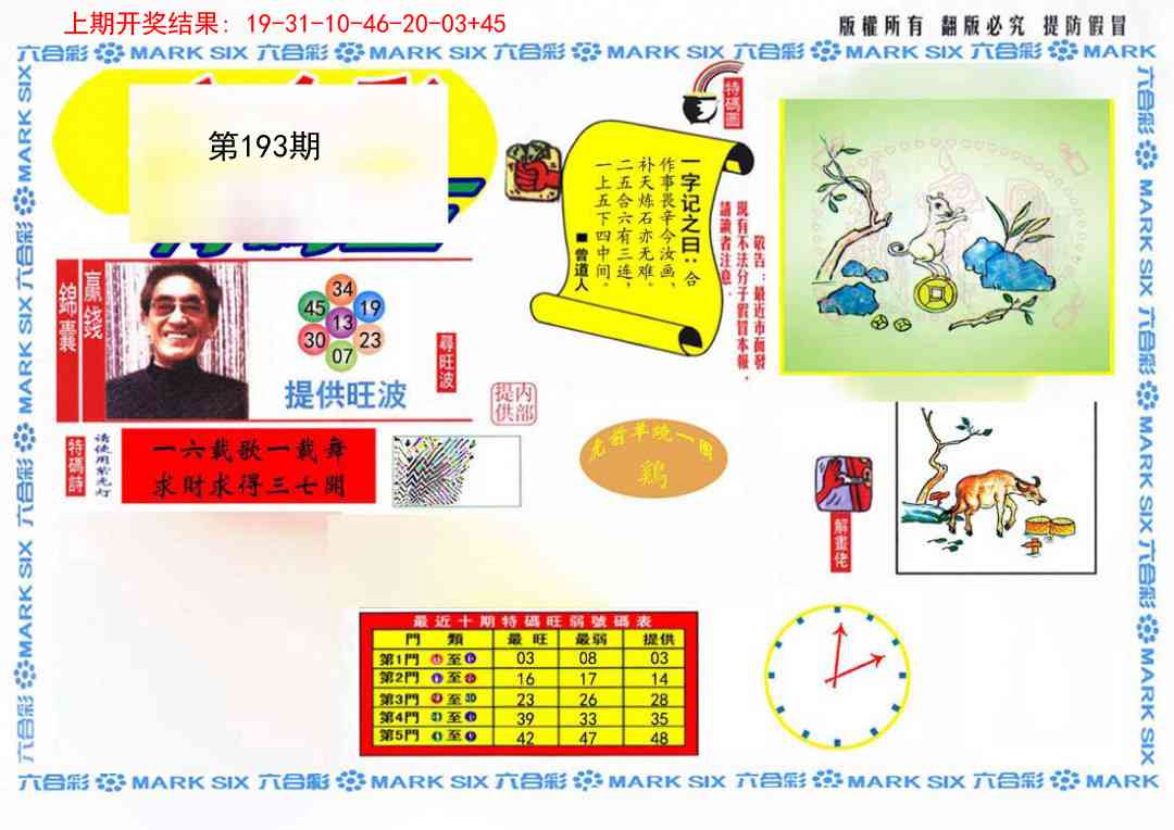 193期心水特码(信封)[图]