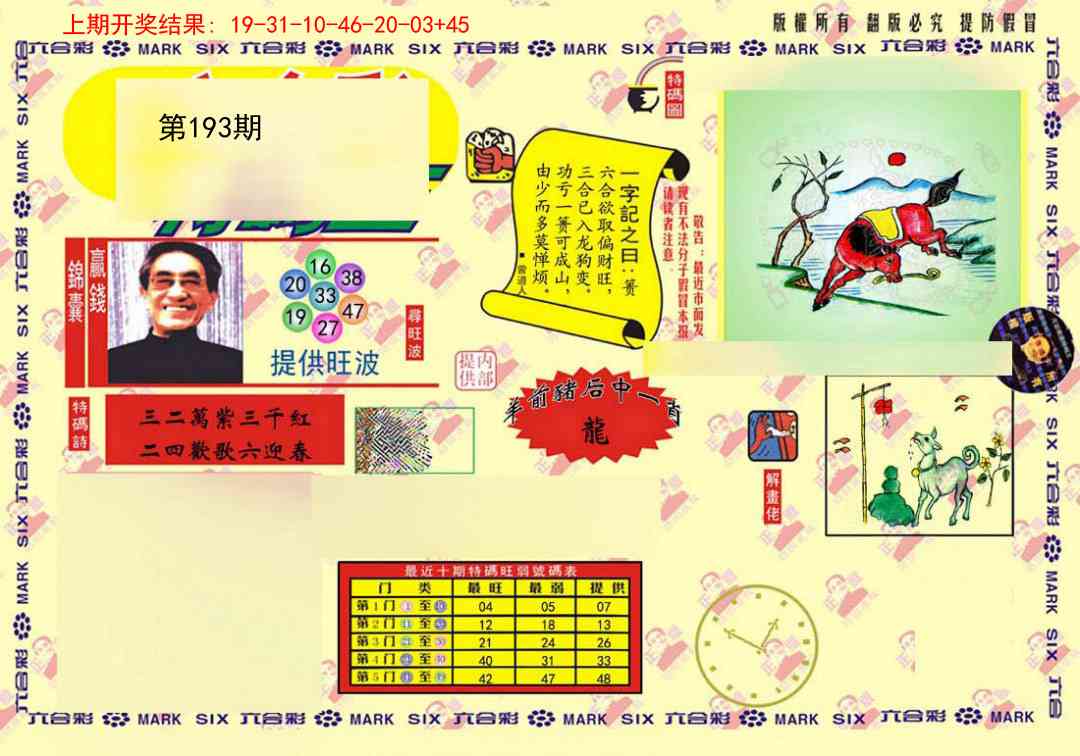 193期特码王(信封)[图]