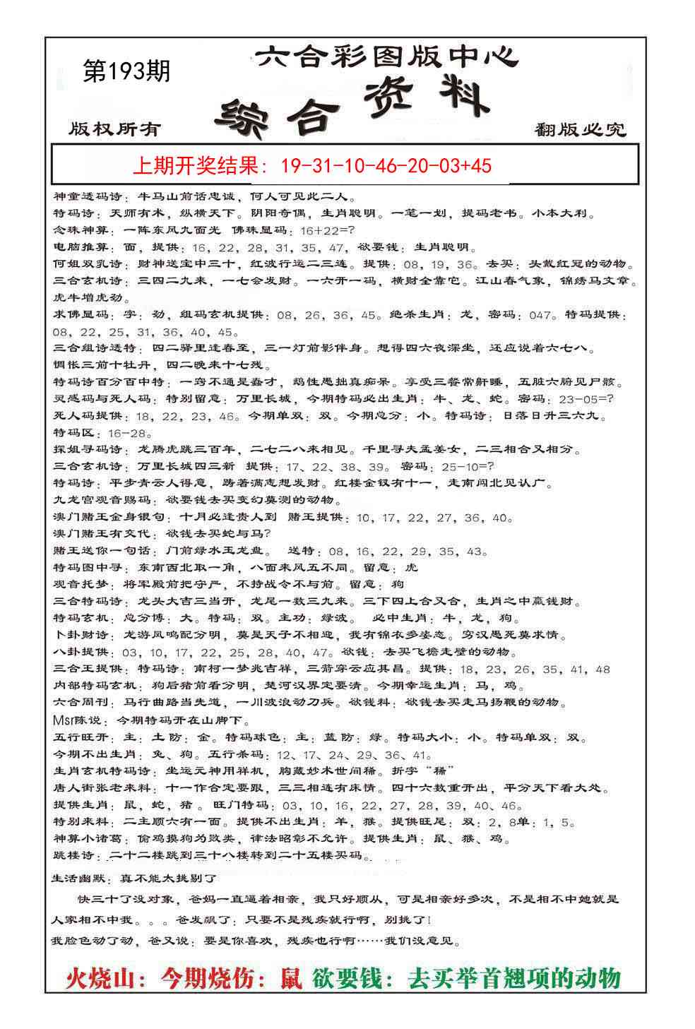 193期内部综合资料[图]