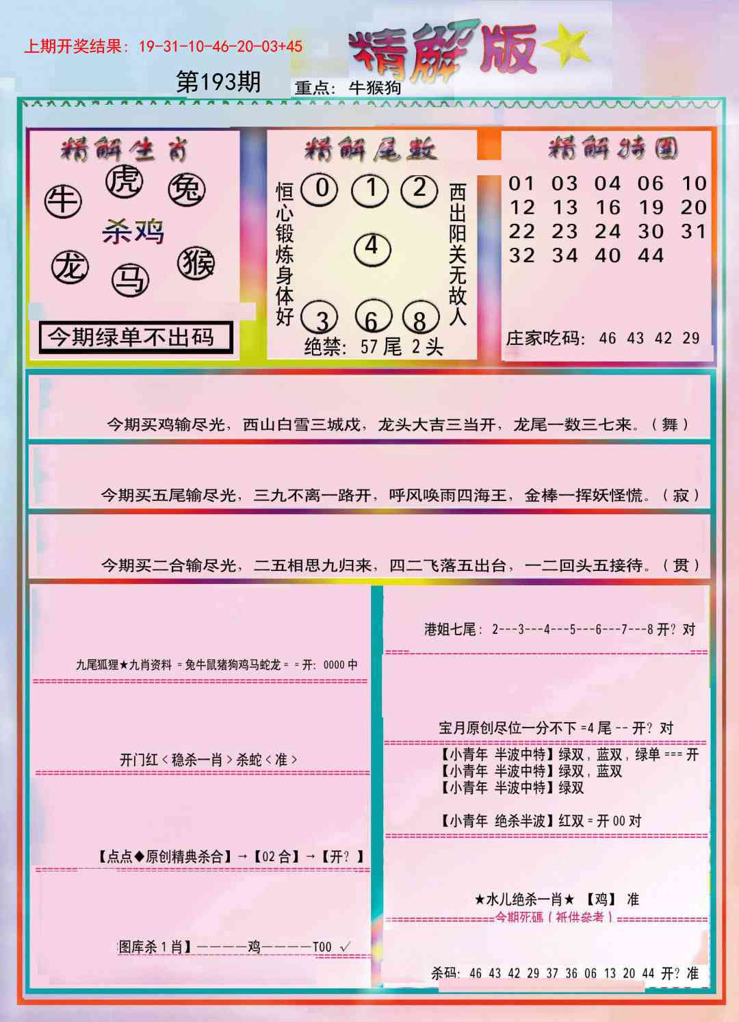 193期精解版[图]