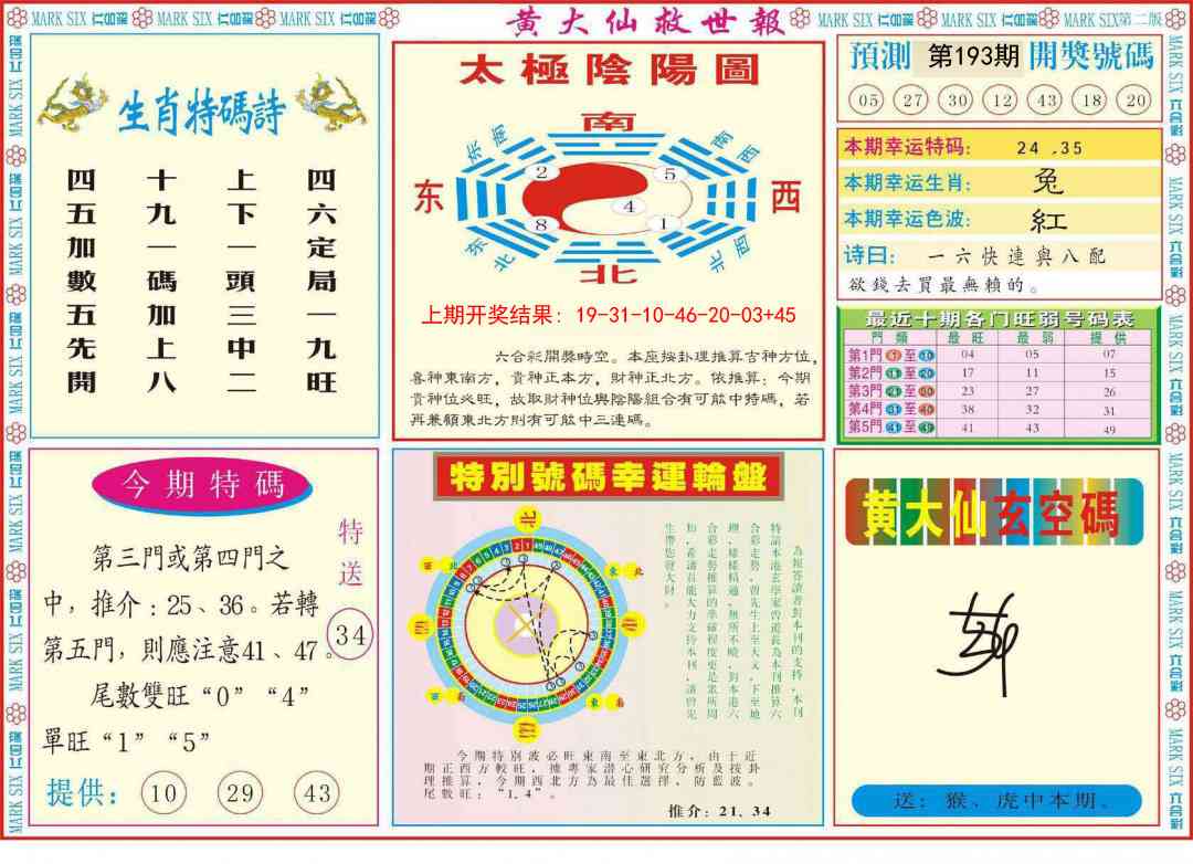 193期新黄大仙救世B[图]