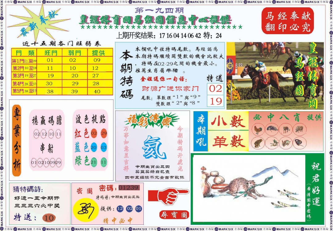 194期体育网马经图[图]