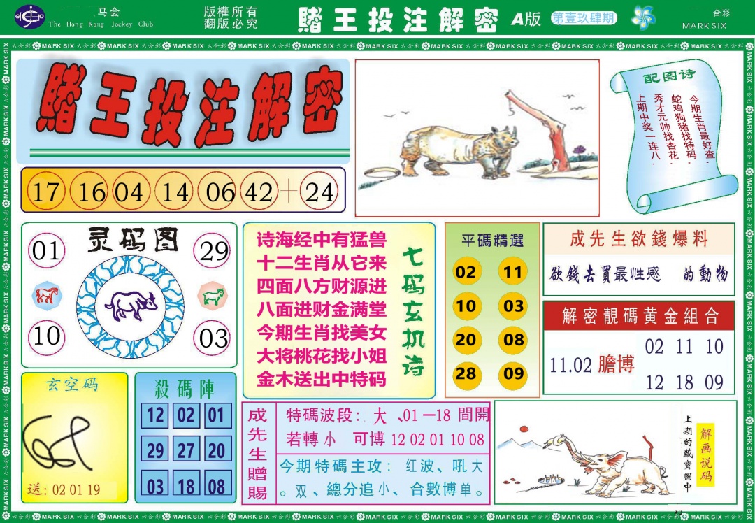194期赌王投注解密[图]