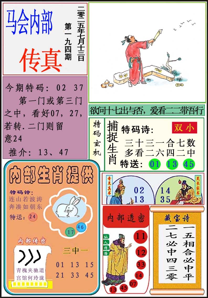 194期马会内部传真[图]