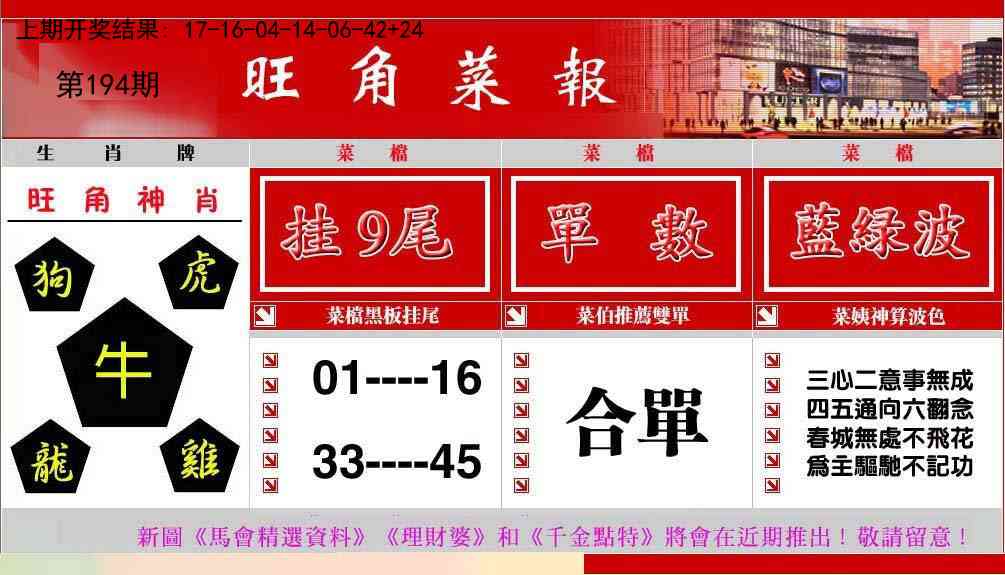 194期旺角菜报[图]