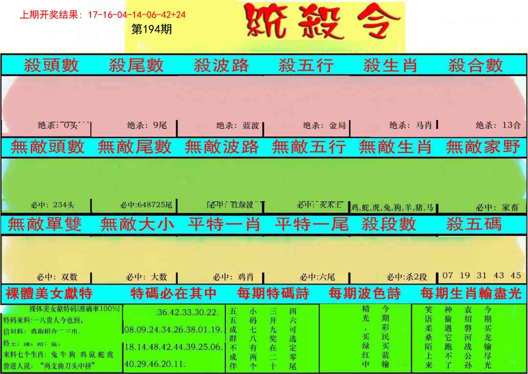 194期统杀令[图]