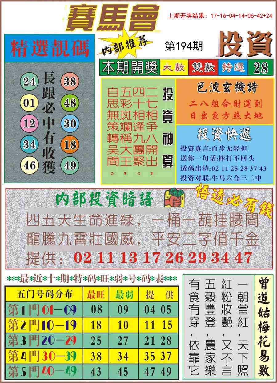194期马会投资[图]