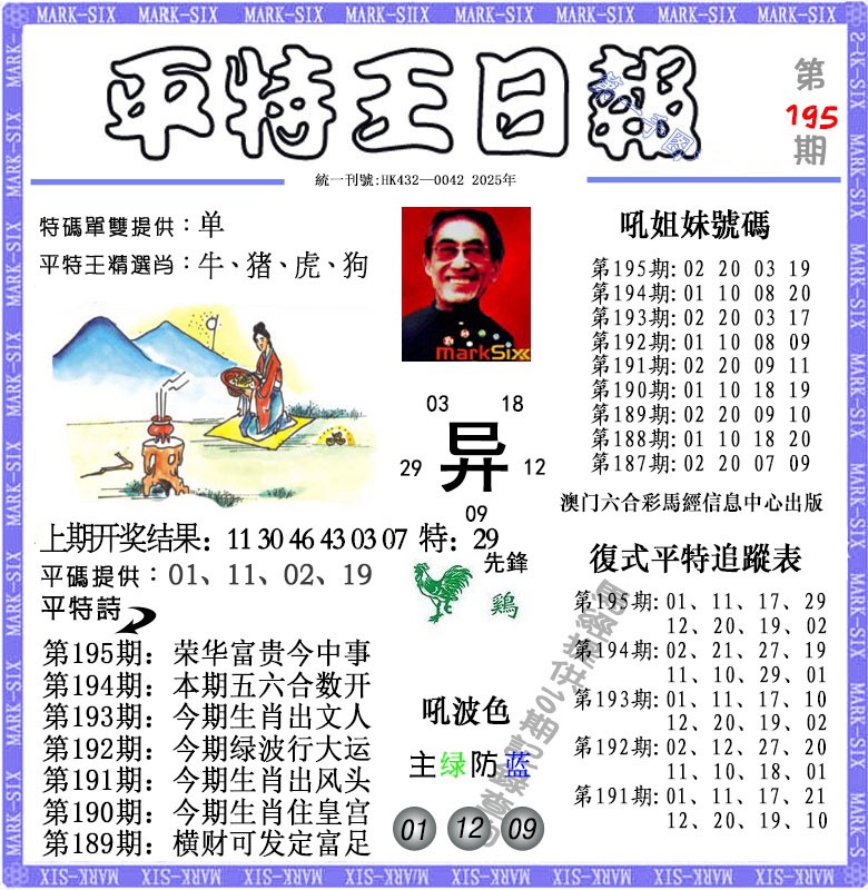 195期平特王日报[图]