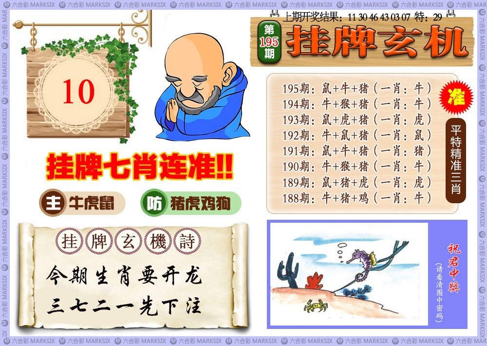 195期挂牌玄机[图]