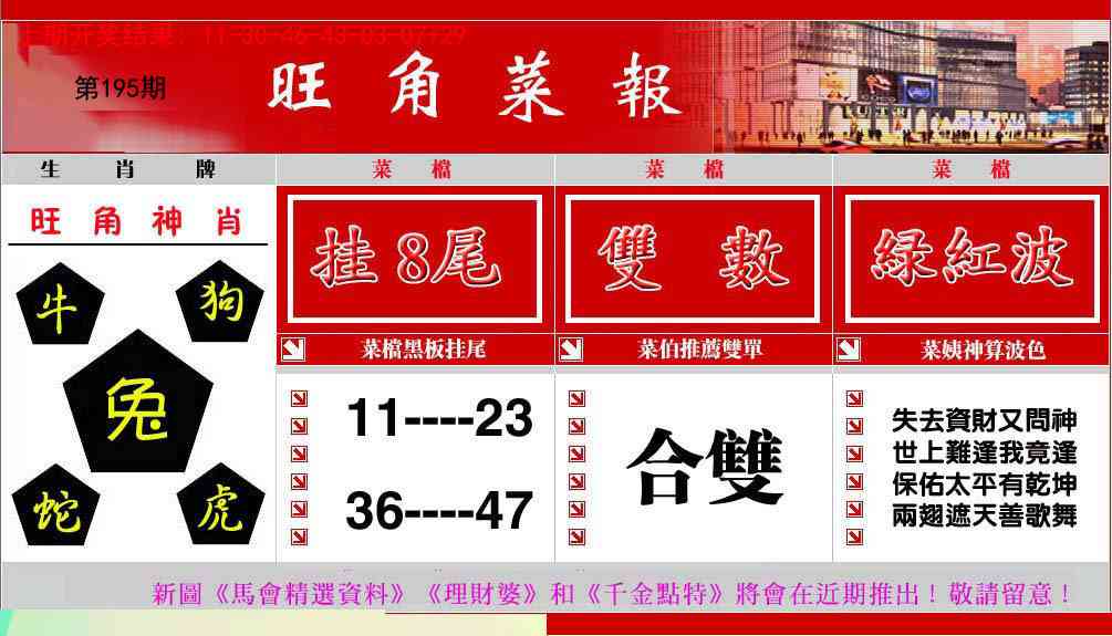 195期旺角菜报[图]