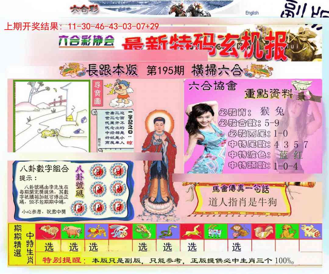 195期九龍内幕玄机报[图]