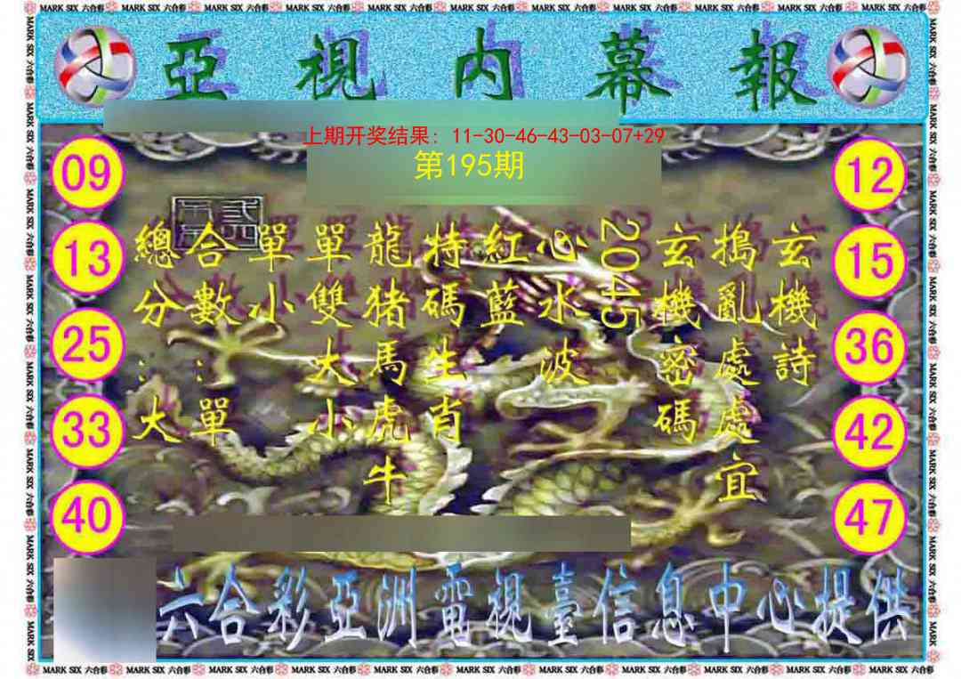 195期亚视内幕报[图]