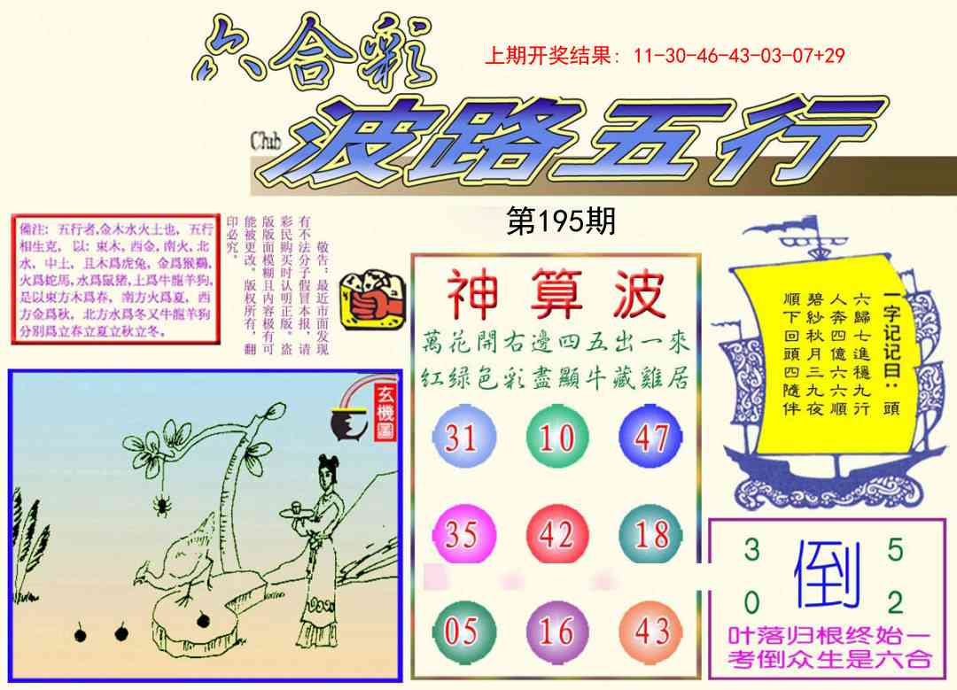 195期波路五行[图]