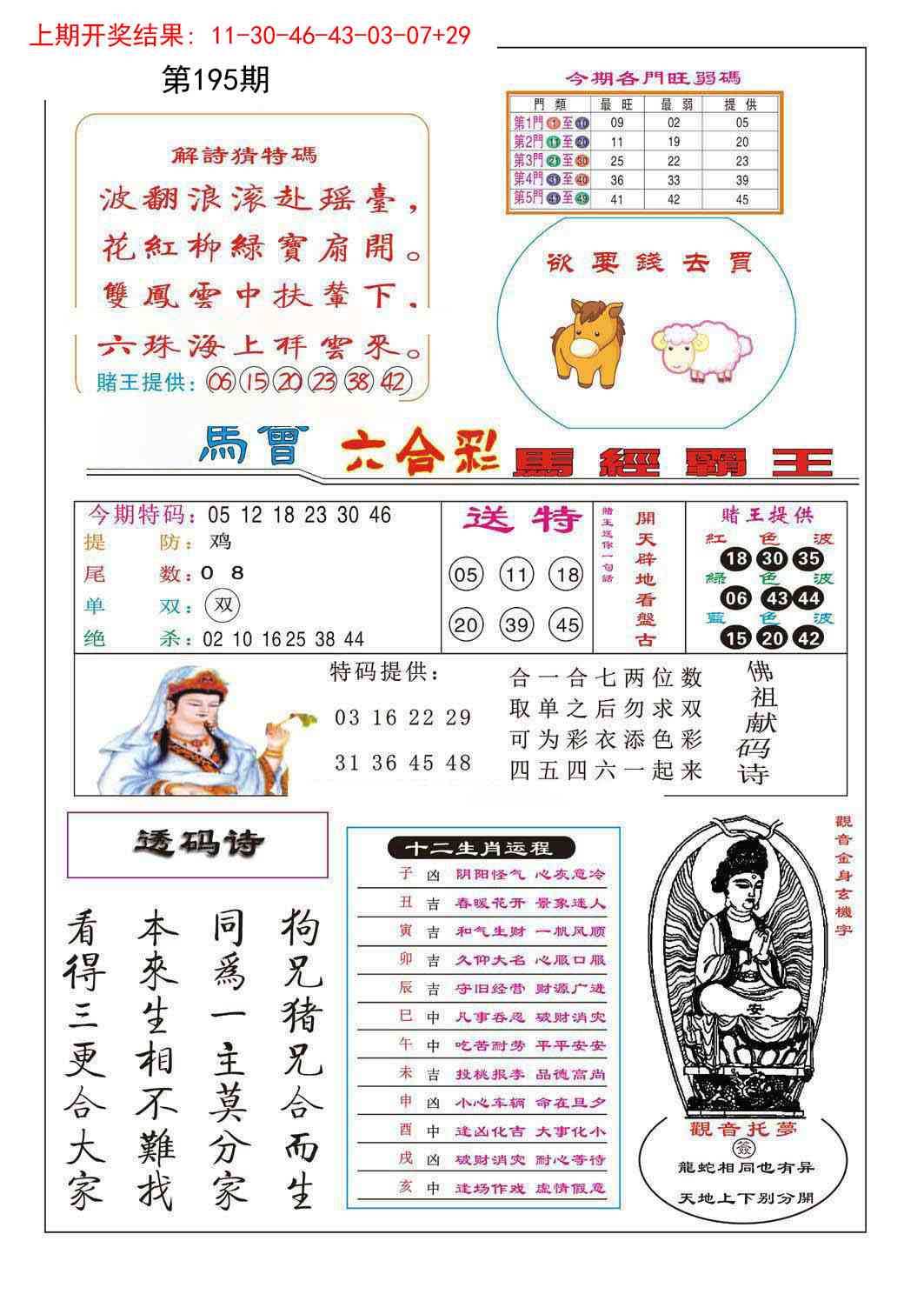 195期马经霸王[图]