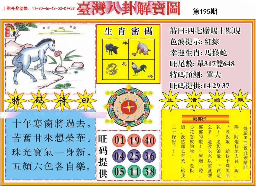 195期台湾八卦解宝图[图]