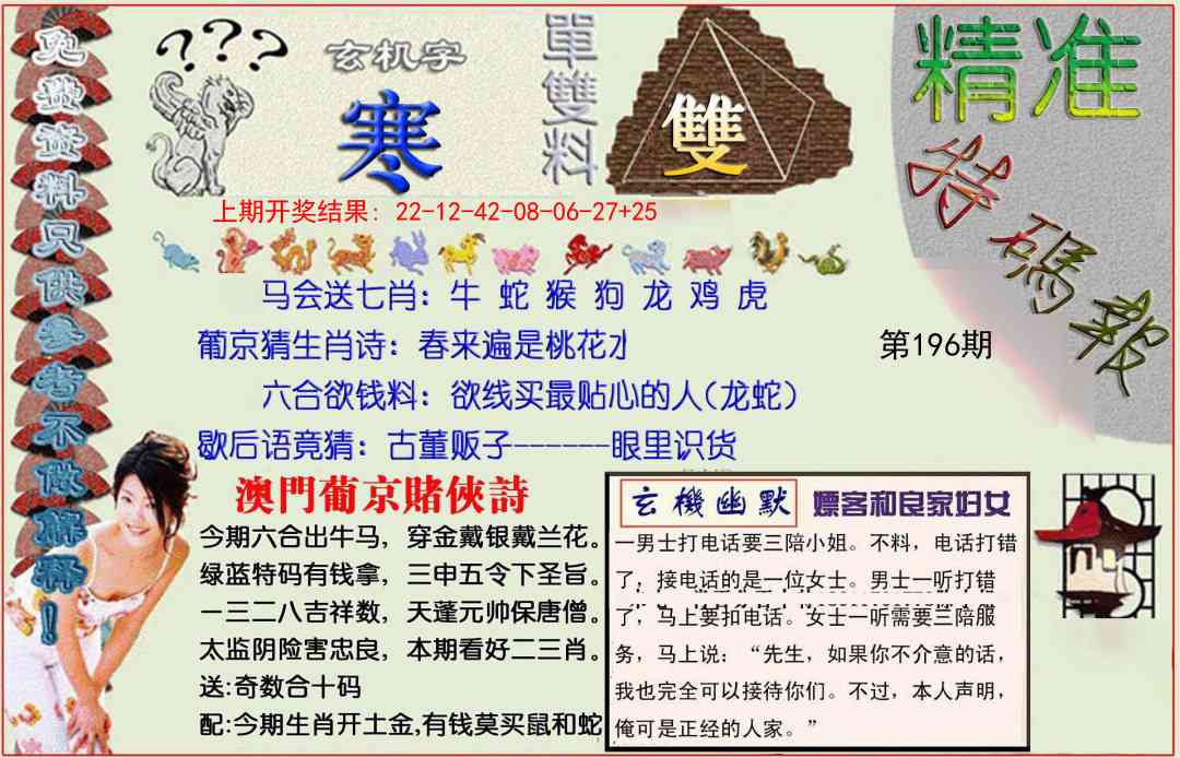 196期精准<特碼報>[图]