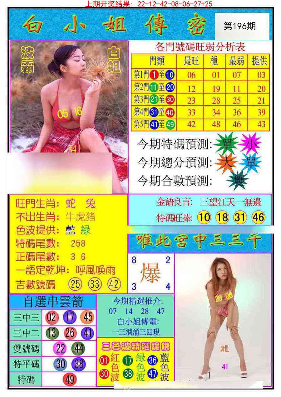 196期白小姐传密[图]