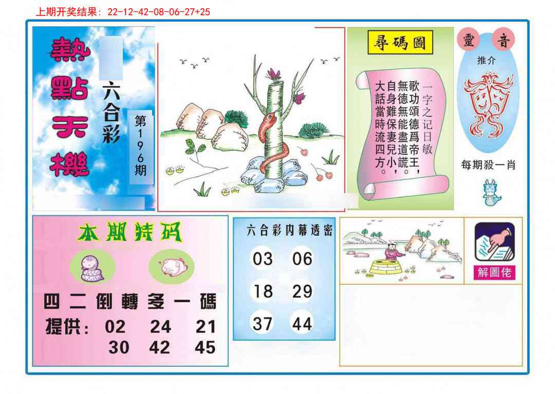 196期热点天机[图]