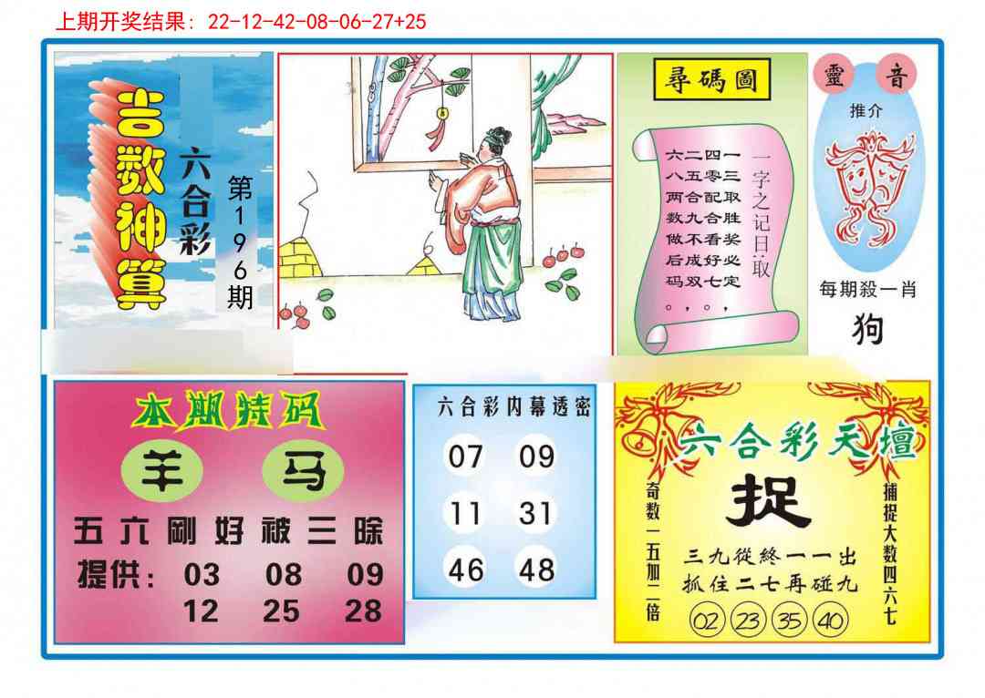 196期吉数神算[图]