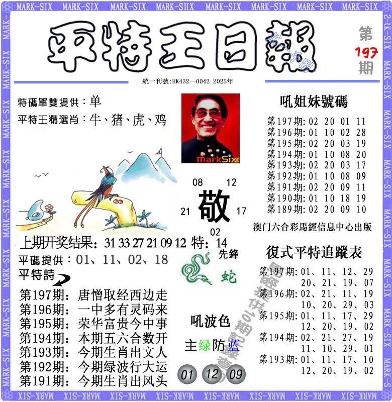197期平特王日报[图]