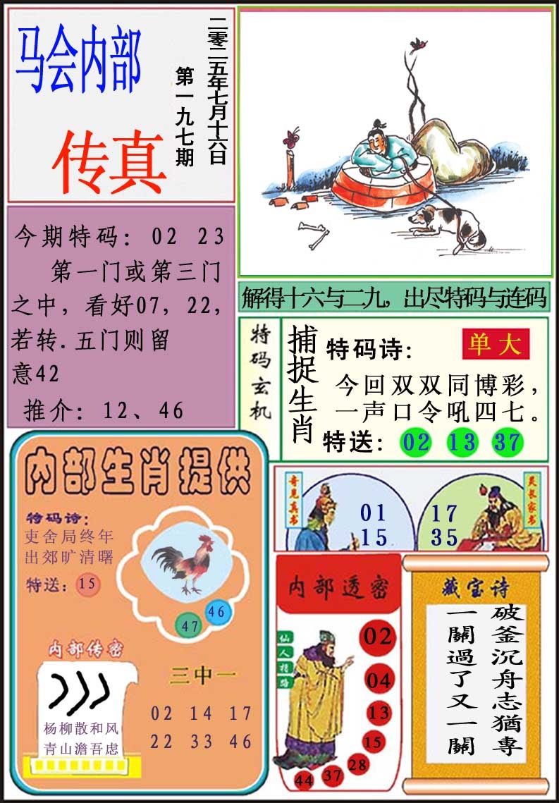 197期马会内部传真[图]