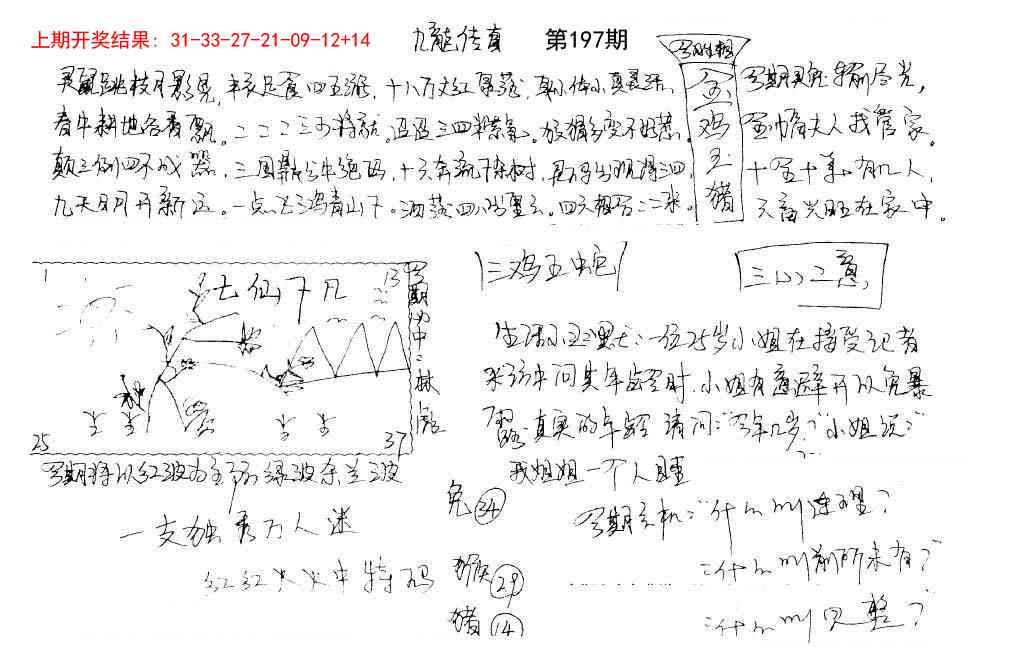 197期手写九龙内幕[图]