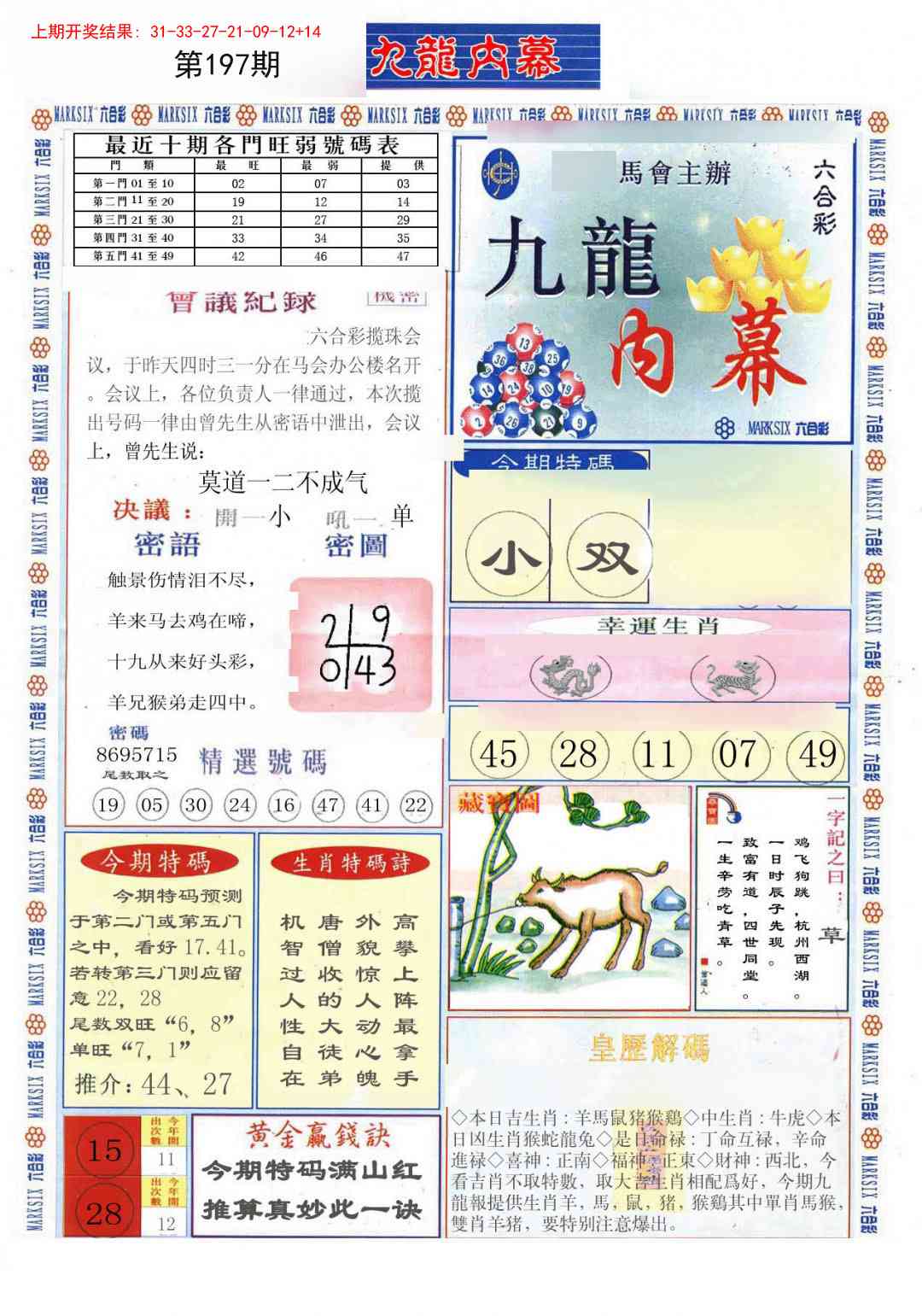 197期(新版)九龙内幕A[图]