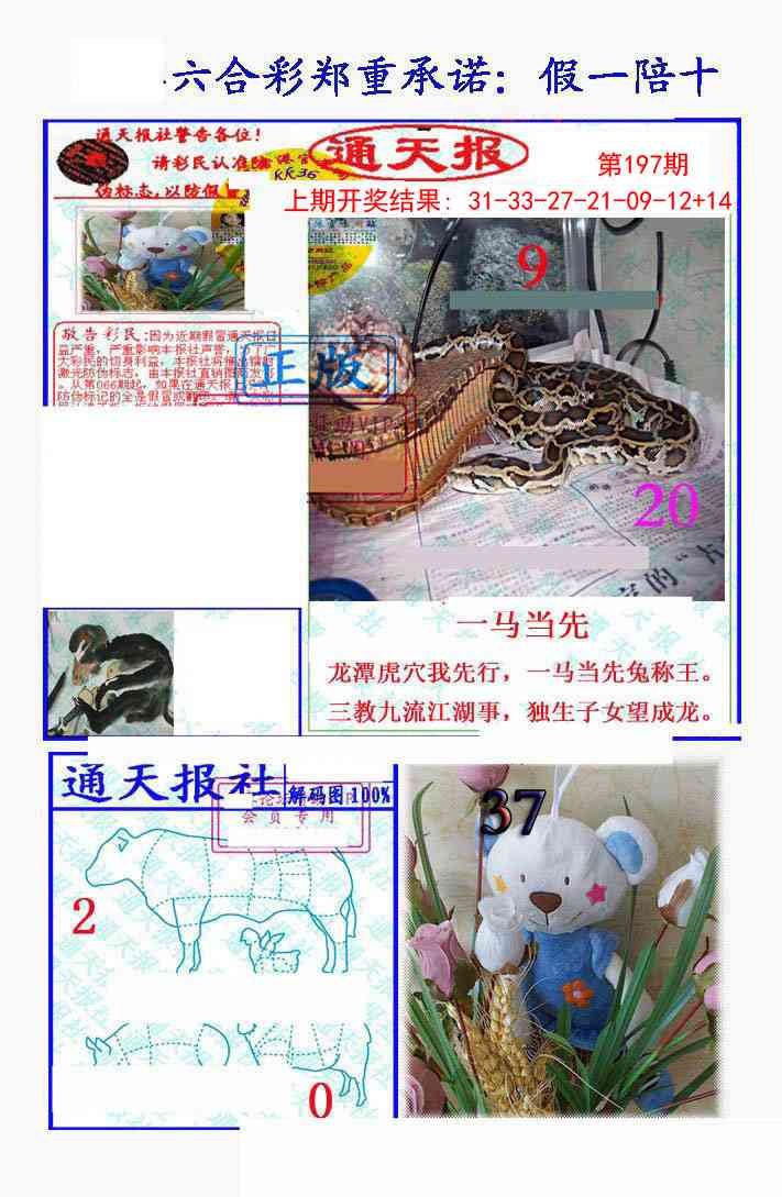 197期假一陪十通天报[图]