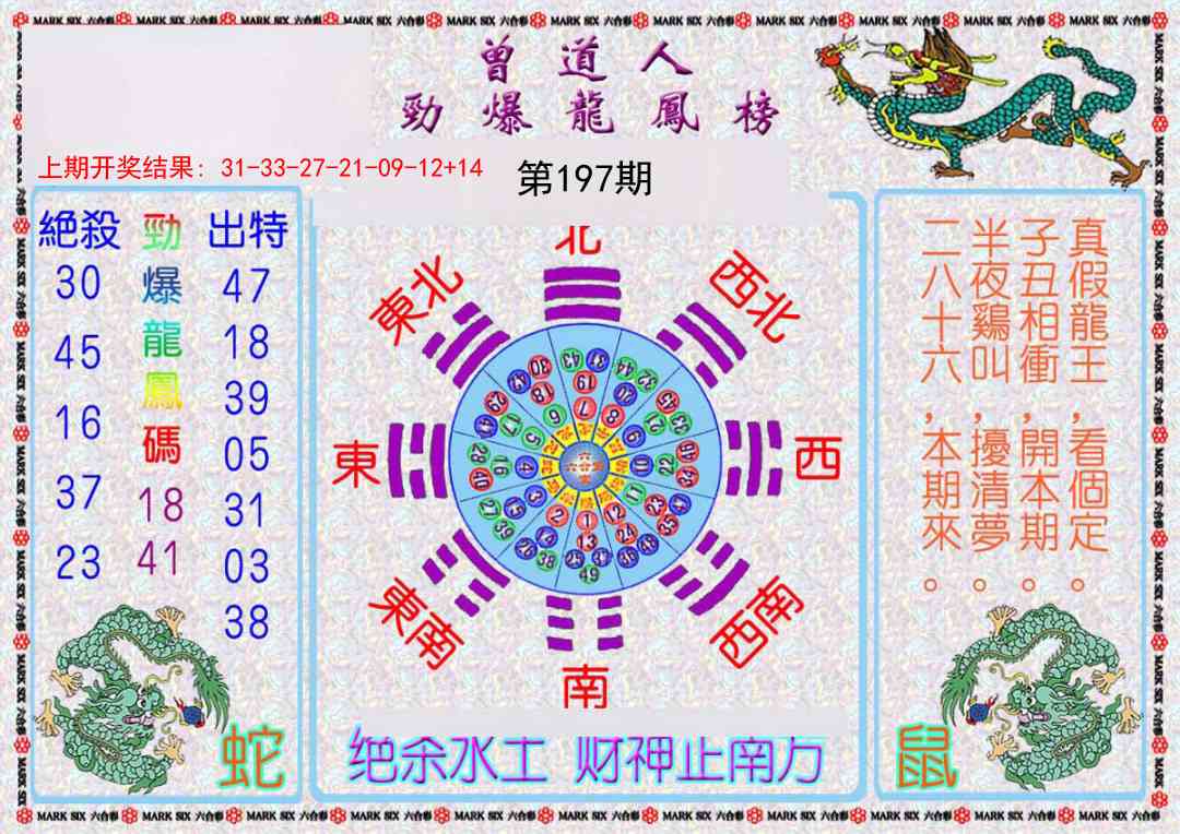 197期曾道人劲爆龙凤榜[图]