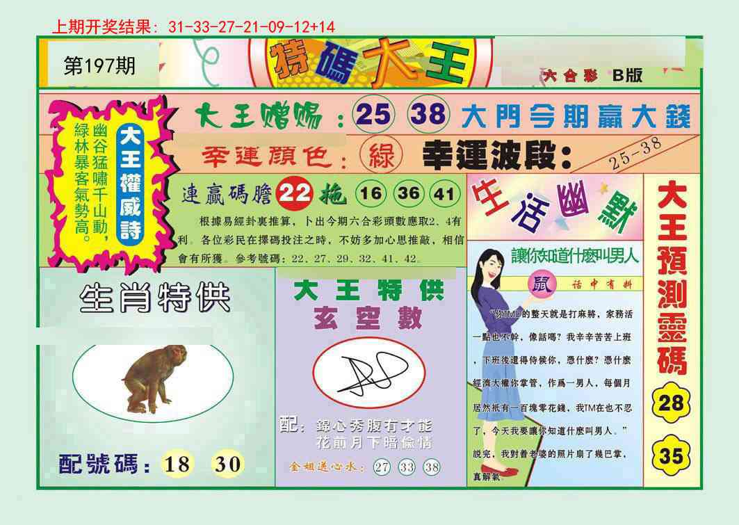 197期特码大王B[图]