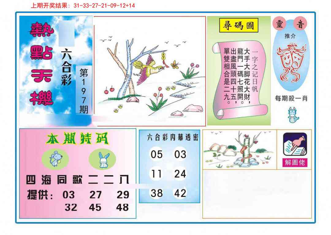 197期热点天机[图]