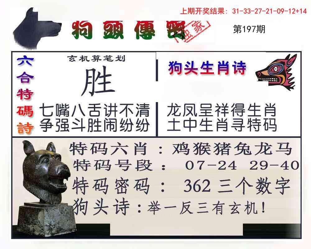 197期狗头传密[图]