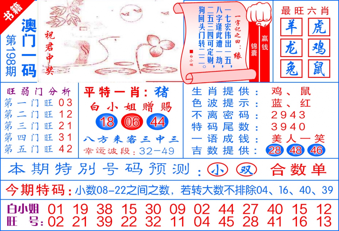198期澳门飞龙宝典[图]