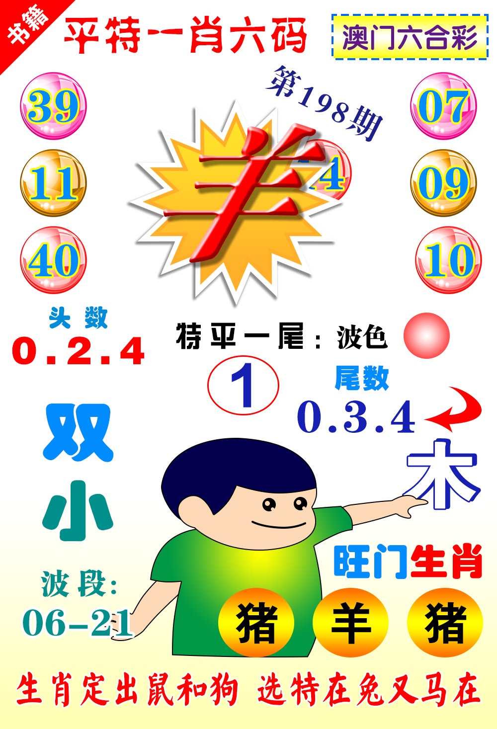198期澳门一肖六码[图]